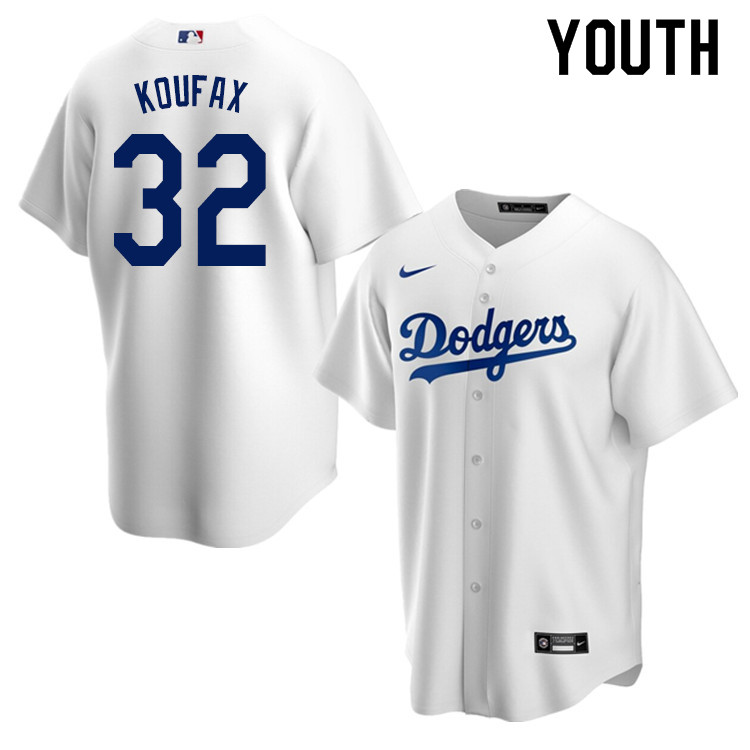 Nike Youth #32 Sandy Koufax Los Angeles Dodgers Baseball Jerseys Sale-White